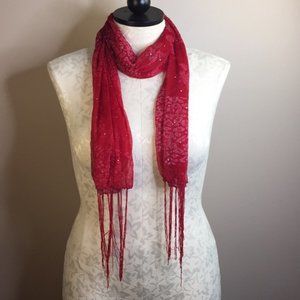 Cute Red animal print Scarf